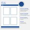 Avery Printable Rectangle Labels, Gold Dots with Blue Border, 4" x 3-1/3", Matte White Rectangle Labels, Permanent, Laser/Inkjet, 40ct, Great for Product Labels